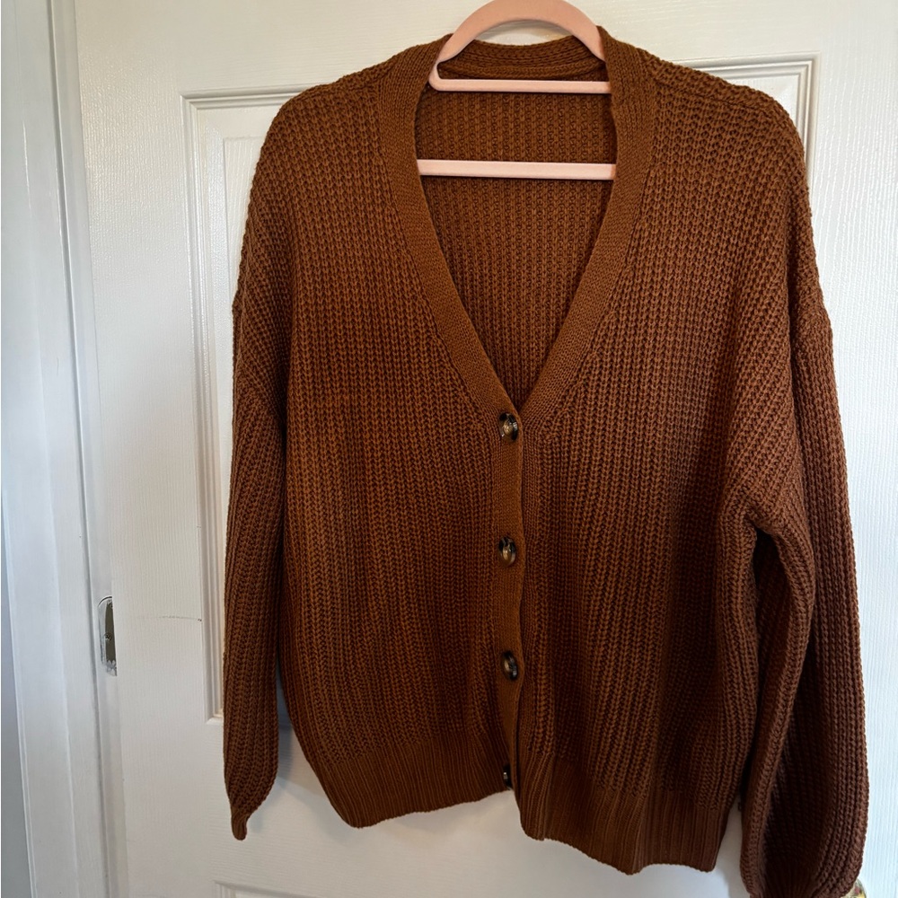 SHEIN Camel Knit Sweater